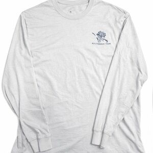 Southern Tide Men's Light Gray Long Sleeve Tee